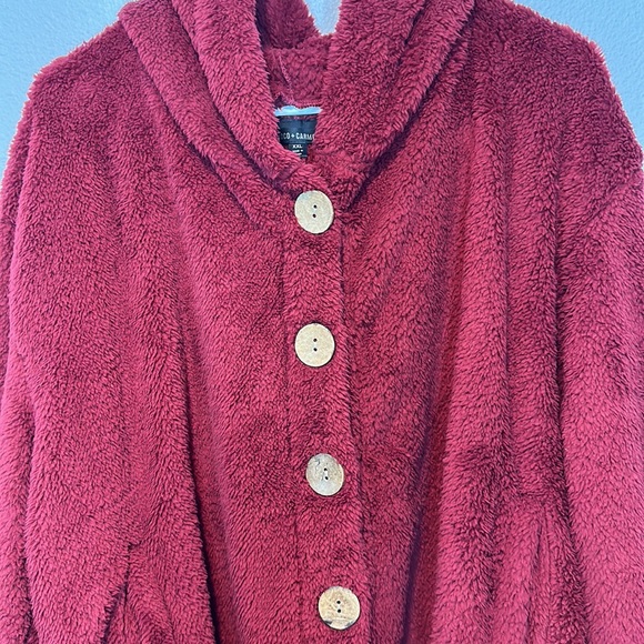 COCO + CARMEN Roosevelt Hoodie - Red sz XXL - Picture 6 of 6